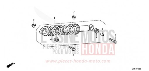 COUSSIN ARRIERE CRF70FC de 2012